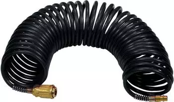 Stanley Spiralschlauch f&uuml;r Kompressor mit Schnellkupplungen 8mm x 10m (8221577STN)