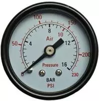"Aerotec Manometer 9415451 Anschluss (Manometer): R&uuml;ckseite Au&szlig;engewinde 1/4"