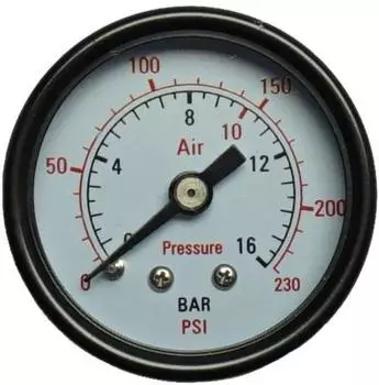 Aerotec Manometer R&uuml;ckseite Au&szlig;engewinde 1/4" (9415451)