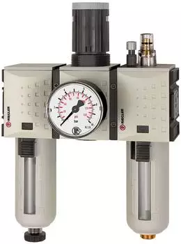 Riegler FUTURA Wartungseinheit 3-tlg., BG 2, G 1/2, 0,5-16 bar (FU 624-16)