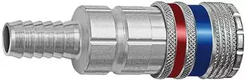 Riegler Sicherheitskupplung NW 7,6 Stahl/Messing verzinkt T&uuml;lle LW 10 (416.10-T)