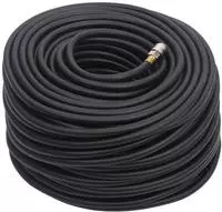 vidaXL Hybrid-Luftschlauch Schwarz 0,6" 50 m Gummi und PVC