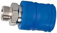 RIEGLER 107556-249.63 Sicherheitskupplung NW 7,4, Typ KE, Messing vern., G 1/2...