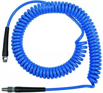 Riegler Spiralschlauch PU, Verschraubung, Knickschutz, G1/4, Ø10x6,5mm, 7,5m (158162)