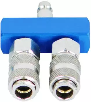 Scheppach Druckluftverteiler 2-Wege Schnellanschlusskupplungen (7906100722)