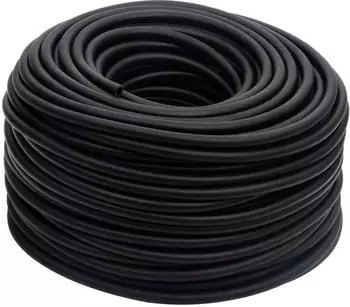 vidaXL Hybrid-Druckluftschlauch 0,6" 50m, Gummi und PVC, schwarz (154498)