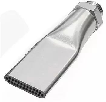 Riegler Lärmarme Flachdüse G 3/8 AG, MS vernickelt, 29mm (30.405)