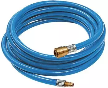 Riegler Soft-PVC-Druckluftschlauch-Set ID 6,3mm AD 11mm 5m Schnellverschlusskupplung DN 7,2 (113841)