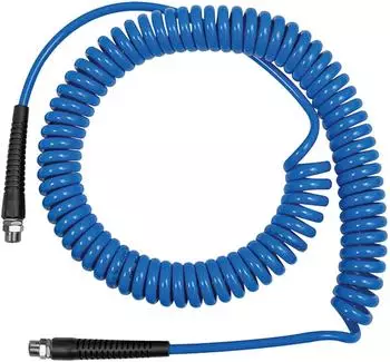Riegler Spiralschlauch, gewebeverst&auml;rktes PU, Verschraubung, drehbar, G3/8, &Oslash;12x8, 7,5m (SP12750PUGV)