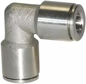 Riegler L-Steckverbindung Schlauch-Au&szlig;en-&Oslash; 8mm, 15bar, Edelstahl 1.4404 (48.008 ES)