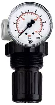 Riegler Druckregler &raquo;Standard-mini&laquo; BG 0, G 1/8, 0,15-7 bar, inkl. Manometer (480.12)