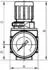 Riegler Druckregler »multifix-mini« mit Manometer, BG 0, G 1/8, 0,5-10 bar (R 05-10)