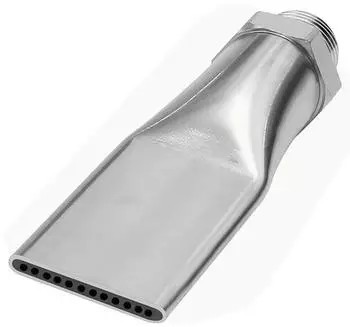 Riegler L&auml;rmarme Flachd&uuml;se 1/2-27 UNS, MS vernickelt, 29,0mm (29.402)