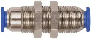 Riegler Gerade Schott-Steckverbindung &raquo;Blaue Serie&laquo; selbstabsperrend M22x1,0 (230.024-12)