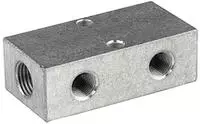 RIEGLER 112547-VT 15566 Verteilerleiste, Abg&auml;nge beidseitig, 2 x 1/8, 6 + 6 x...