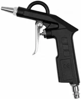 VOREL Druckluft-Ausblaspistole 2mm-D&uuml;se, max. 6bar, Aluminium (81643)