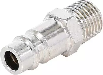 BGS Druckluft-Stecknippel 6,3mm (1/4") Au&szlig;engewinde (3222-1)