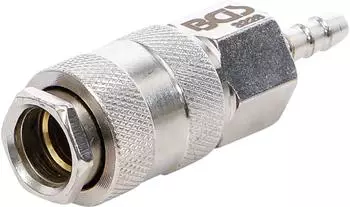 BGS Druckluft-Schnellkupplung Stecknippel 6mm Schlauchtülle (3226)