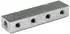 Riegler Verteilerleiste, Abgänge einseitig, Eingang 2x3/8, Ausgang 4x1/8 (VT 15304)