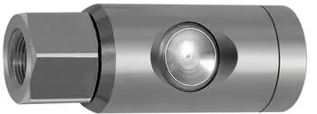 Riegler Druckknopf-Sicherheitskupplung NW 7,4, drehbar, Edelstahl, G 3/8 IG (244.22-DES)