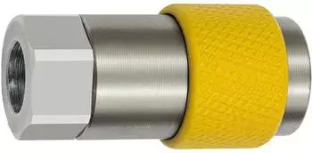 Riegler Dreh-Sicherheitskupplung NW 6, ISO 6150 C, G 1/4 IG, grau (426.01-DREH-GR)