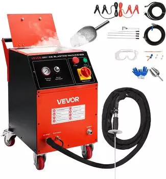 VEVOR Trockeneis-Strahlanlage 5kg, 4 D&uuml;sen, einstellbarer Druck