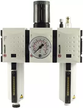 Riegler FUTURA Wartungseinheit 3-tlg., BG2, G 3/8, 0,1-1 bar (FU 623-M-1)