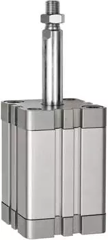 Riegler Kompaktzylinder, einfachwirkend, AG ausgefahren, &Oslash;40, Hub 25mm, G1/8, ISO 21287