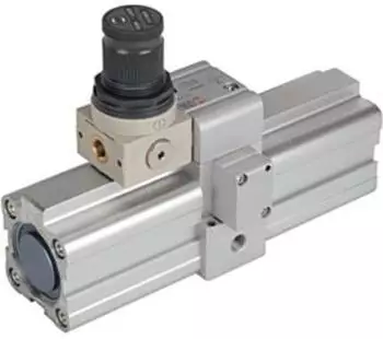 Riegler Luft-Luft-Druckverst&auml;rker (Booster) mit Regler, G1/8, Kolben-&Oslash; 40mm (B-922)