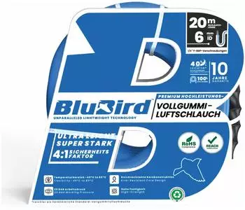 Riegler BluBird Werkstattschlauchset Sicherheitskupplung Ø12x6mm, 20m (WSG.BB.12X6.S20.DKSK)