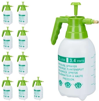 Relaxdays 10 x Drucksprüher 1,5 L