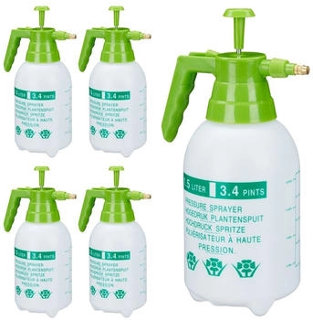 Relaxdays 5 x Drucksprüher 1,5 L