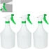 Relaxdays Spray bottle 1 L set of 3 white green
