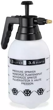 Relaxdays Pumpspr&uuml;hflasche 1,5l schwarz (10037174_0)