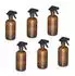 Relaxdays Sprühflasche Glas 6er Set 500ml Braun/Schwarz (10046151_0)