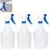 Relaxdays Sprühflasche 1L Kunststoff Blau, 6er-Set