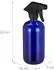 Relaxdays Sprühflasche Glas blau, 4er-Set