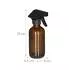 Relaxdays Sprühflasche Glas, braun, 230ml