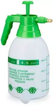 Relaxdays Drucksprühflasche 2L, grün, 10er-Set
