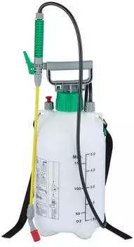 Relaxdays Drucksprüher 5L, verstellbare Düse, 3bar