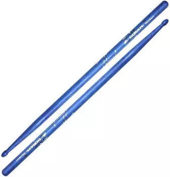 Zildjian 5A Hickory Drumsticks, Holzspitze, blau (Z5ABU)