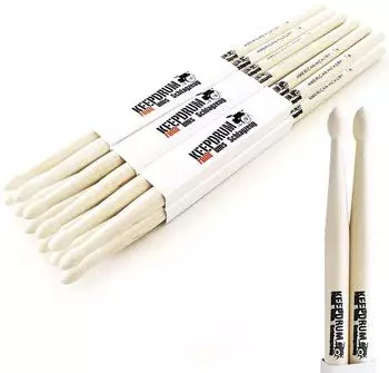 Keepdrum 7A Hickory Drumsticks, 6 Paar (6XKD7AWF)