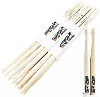 Keepdrum Drumsticks 5B Hickory, 6 Paar