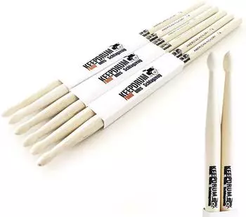 Keepdrum Drumsticks 7A Hickory, 3 Paar (3XKD7AWF)