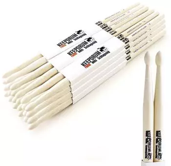 Keepdrum Drumsticks 7A Hickory, 12 Paar (12XKD7AWF)