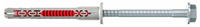 FISCHER Langschaftd&uuml;bel DuoXpand FUS Sechskantschraube - Nylon/Stahl - d: 10mm ;