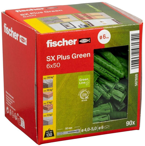 Fischer SX Plus Green Spreizdübel 50x6 (567808)