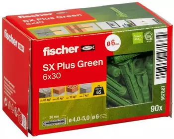Fischer SX Plus Green Spreizd&uuml;bel 30x6 (567807)