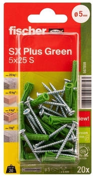 Fischer SX Plus Green Spreizd&uuml;bel 25x5 (567859)
