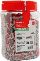 fischer D&uuml;bel DUOPOWER 6x30 BigBox hellgrau/rot 950 Stueck wiederverschlie&szlig;bare